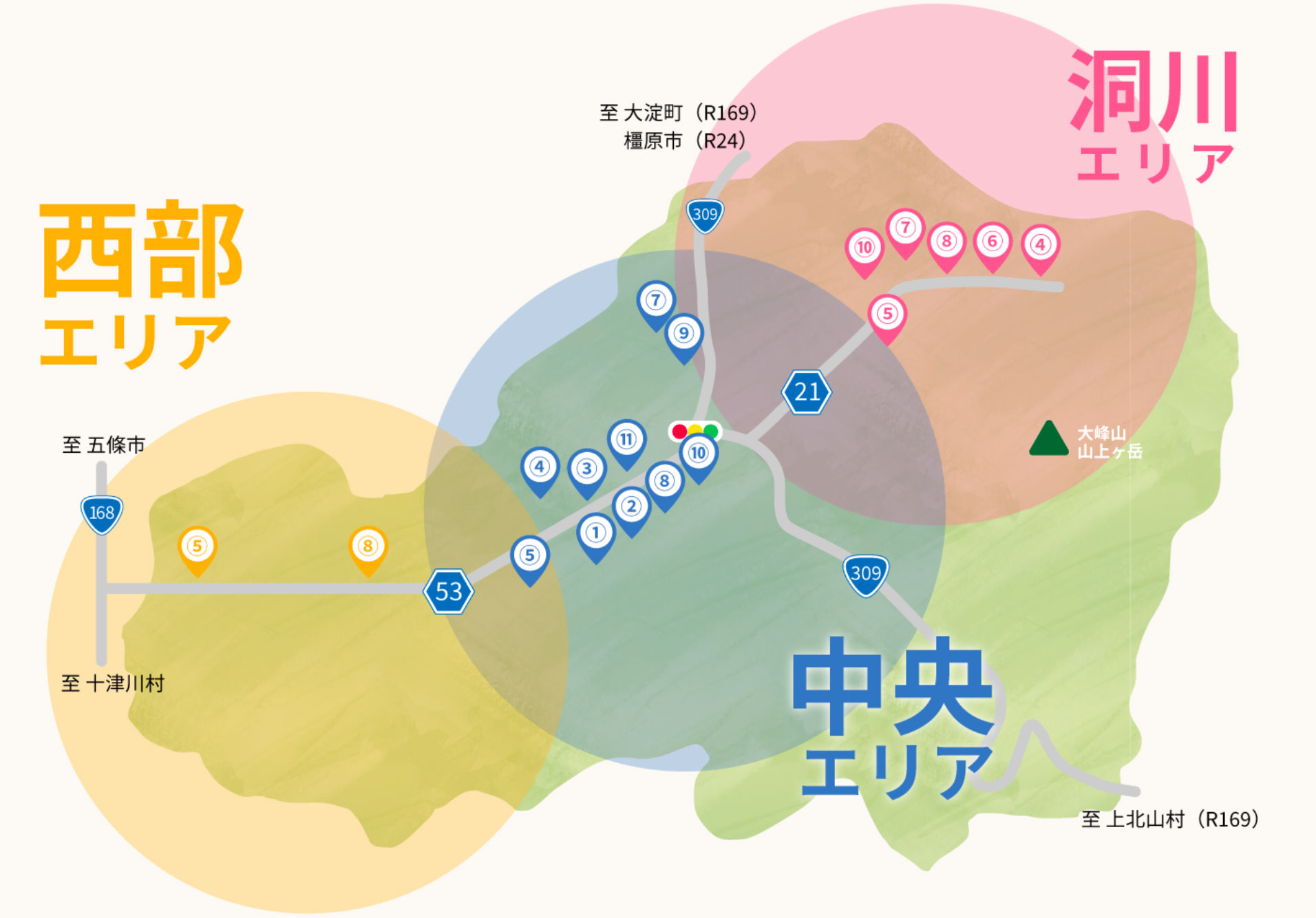 村内の地図
