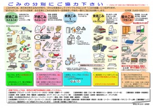 ゴミ分別表ダウンロード（pdf）